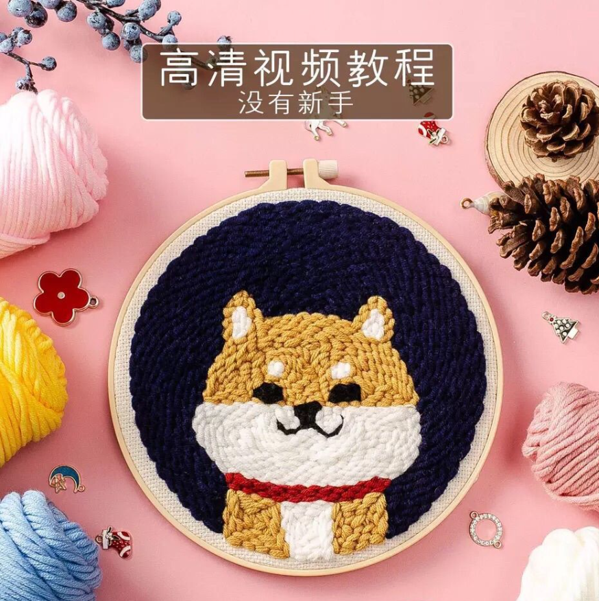 20cm 俄罗斯戳戳绣手工绣diy材料包