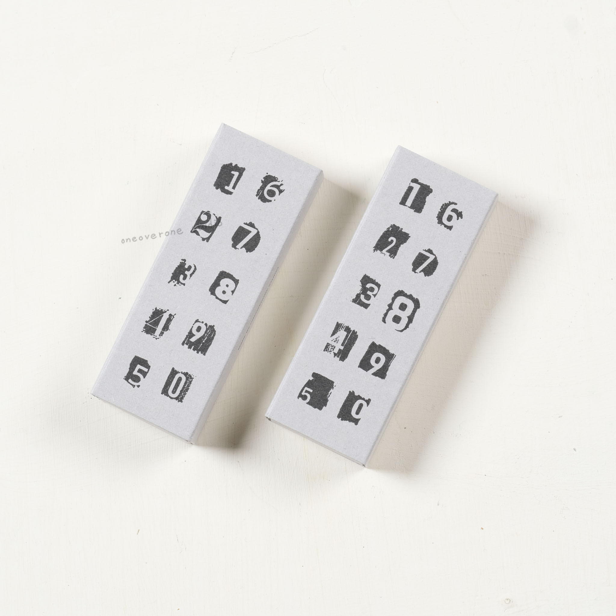 Mini 0~9 隨興數字棒 膠版印章 /一分之一工作室/臺灣