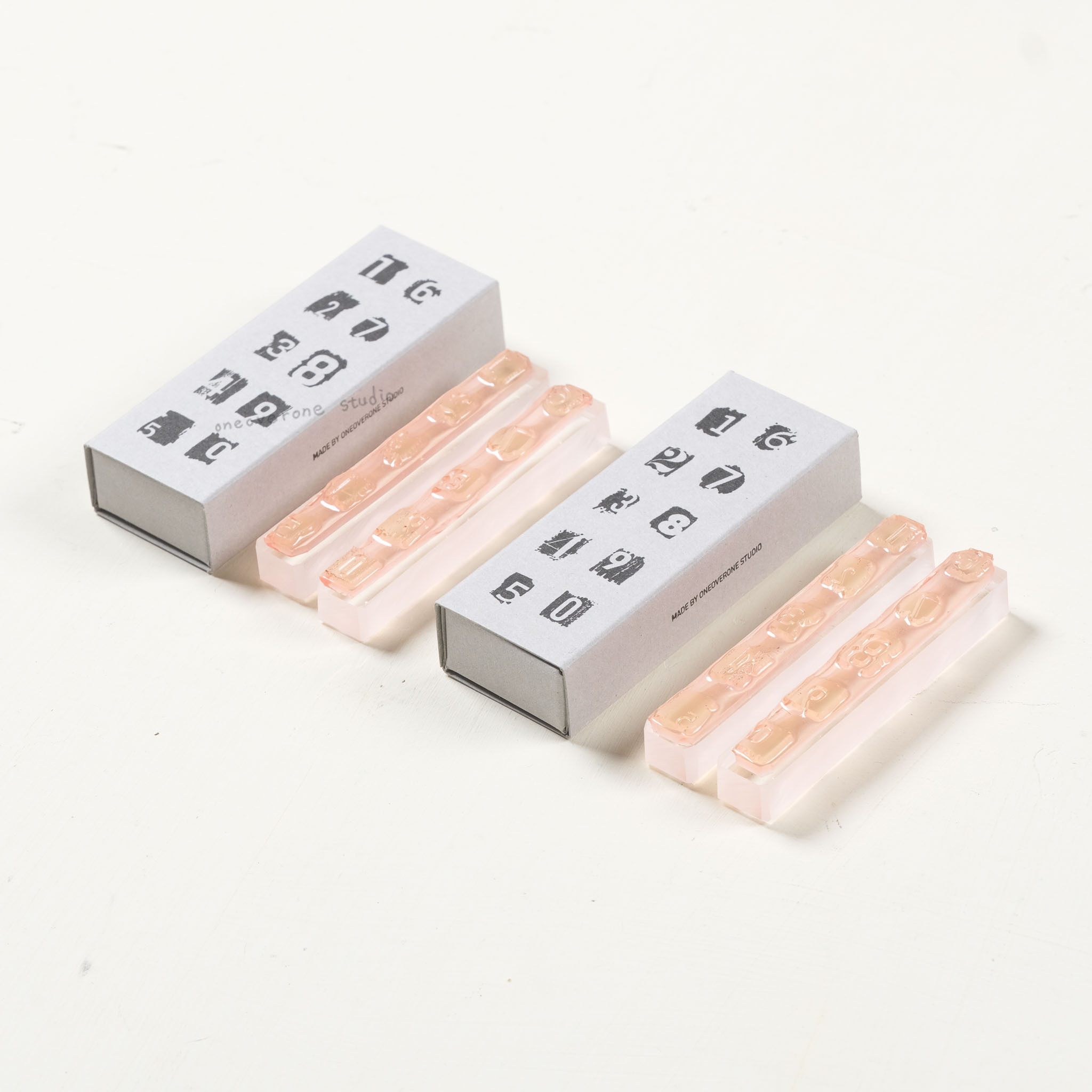 Mini 0~9 隨興數字棒 膠版印章 /一分之一工作室/臺灣