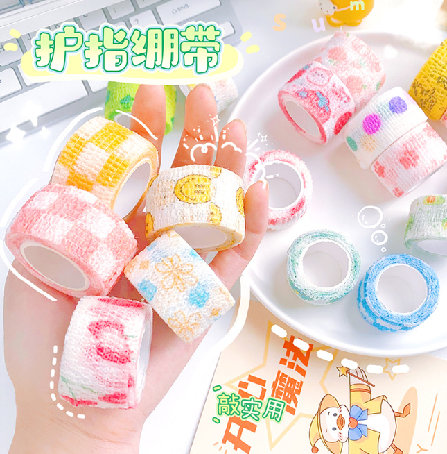 轻度学生写字护指自粘绷带 （款式随机 一卷2米）