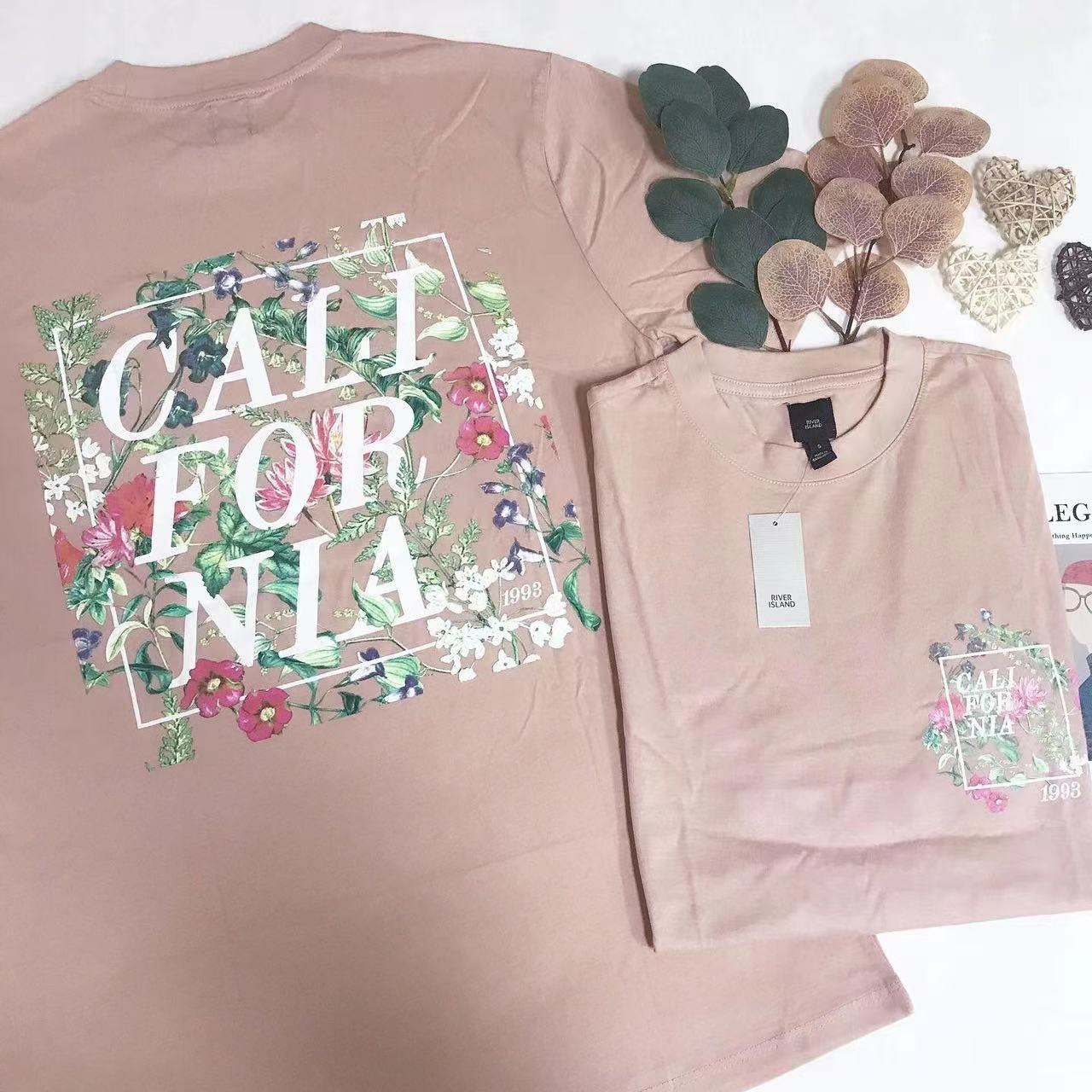RIVER ISLAND FLORAL BACK PRINT TEE