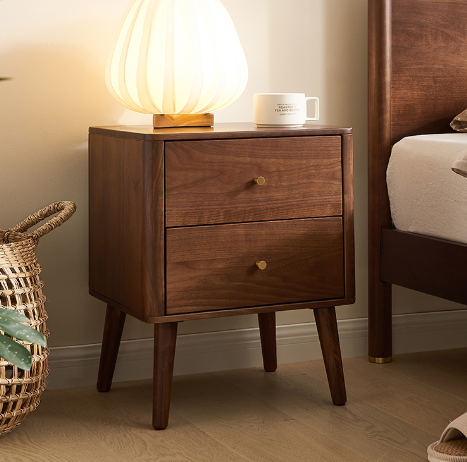盧森堡胡桃木床頭櫃C款 LSB-B5027
