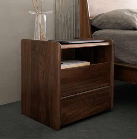 盧森堡胡桃木床頭櫃 LSB-B5026