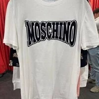 [S] MOSCHINO BIG LETTERING LOGO SHORT SLEEVE T-SHIRT,WHITE, ZPT0728-2040-1001 (SM462)