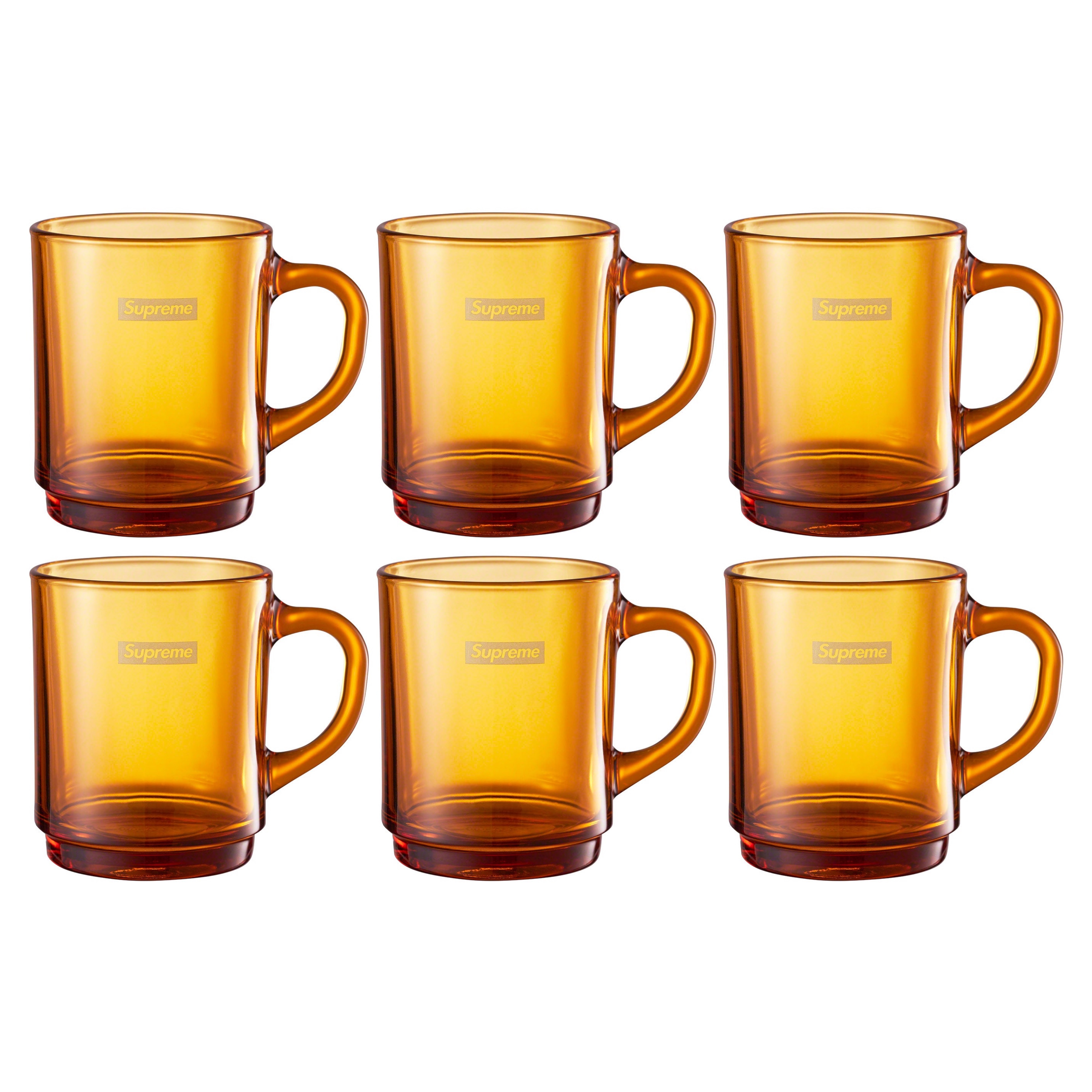 Supreme Duralex Glass Mugs Cup (Set of 6)