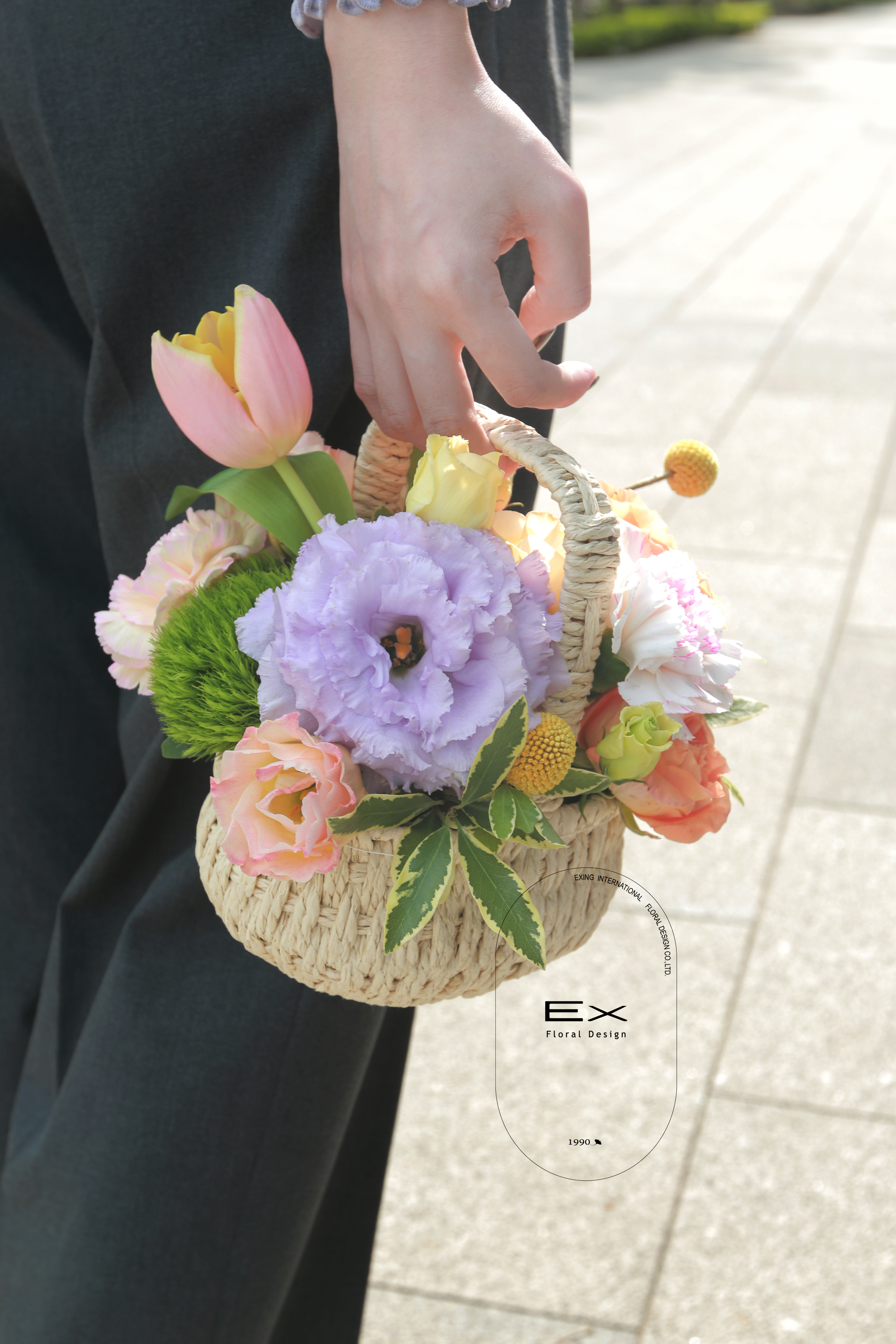 母親節花禮｜我の媽媽｜編織提籃款