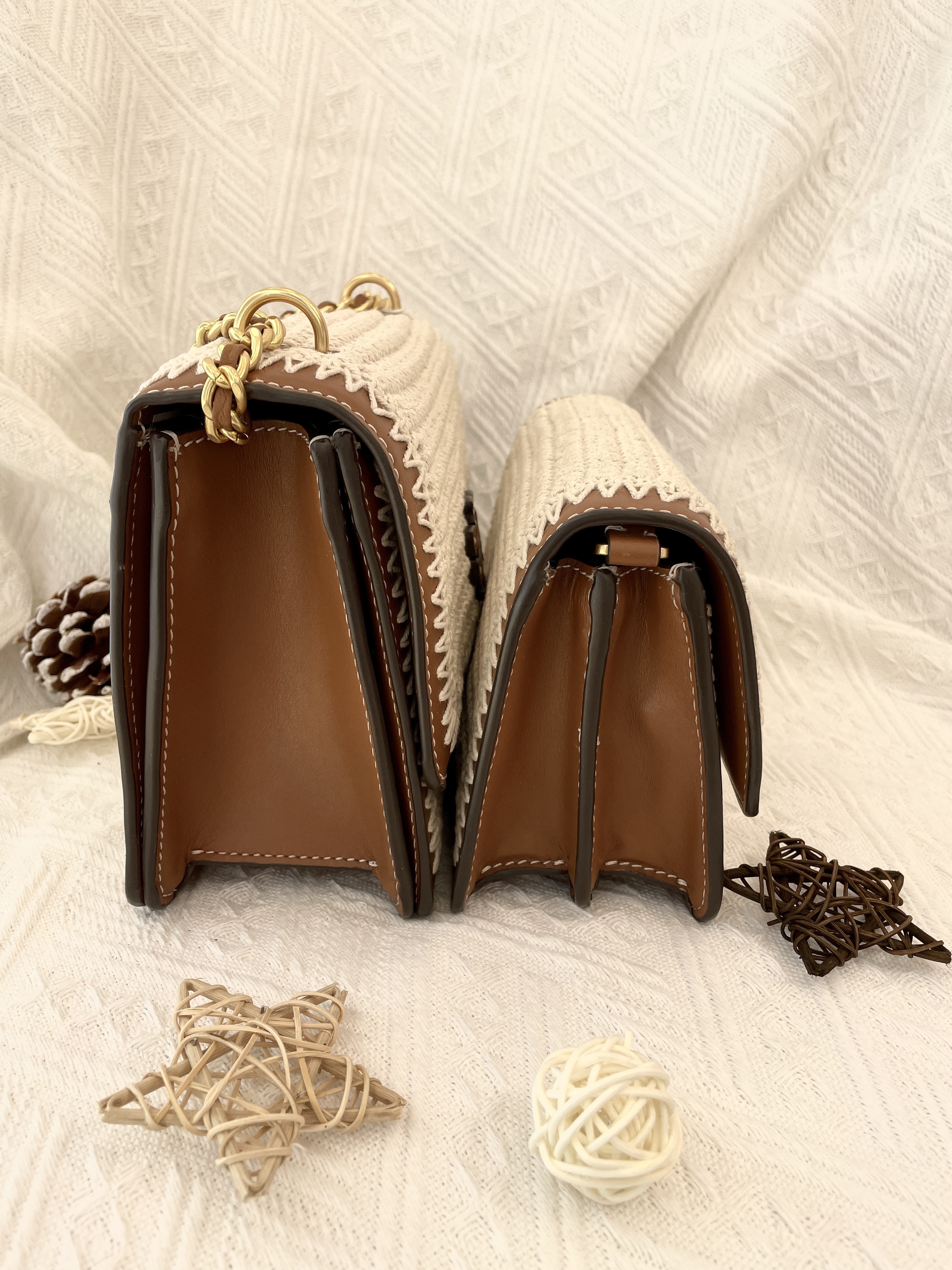 ToryBurch Britten crochet adjustable shoulder bag