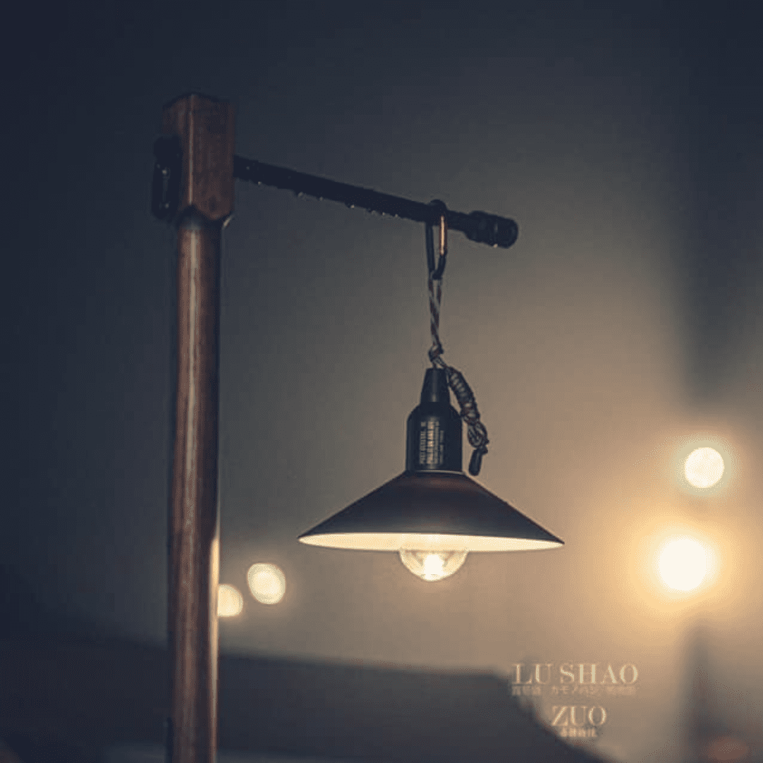 質感露營裝備-浪漫燈罩式LED露營吊燈