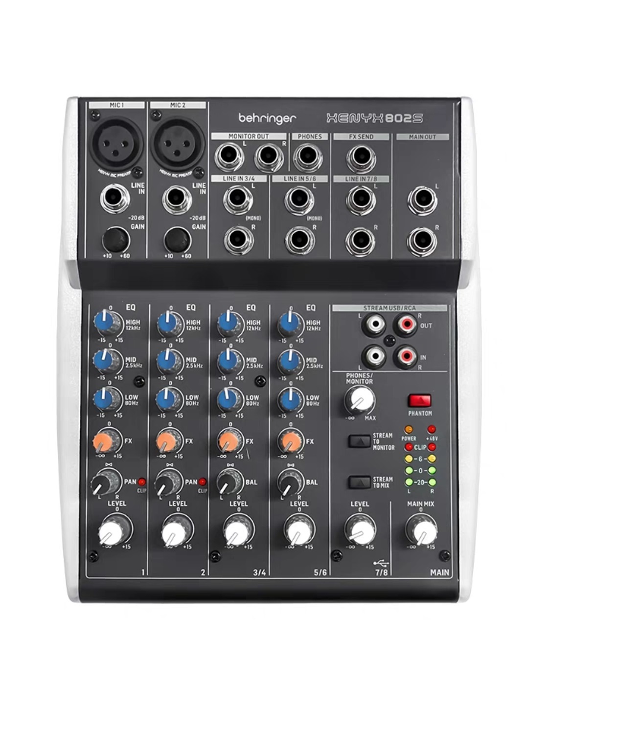 BEHRINGER 802S USB MIXER 直播聲卡 K歌調音台 USB LIVE STREAMING