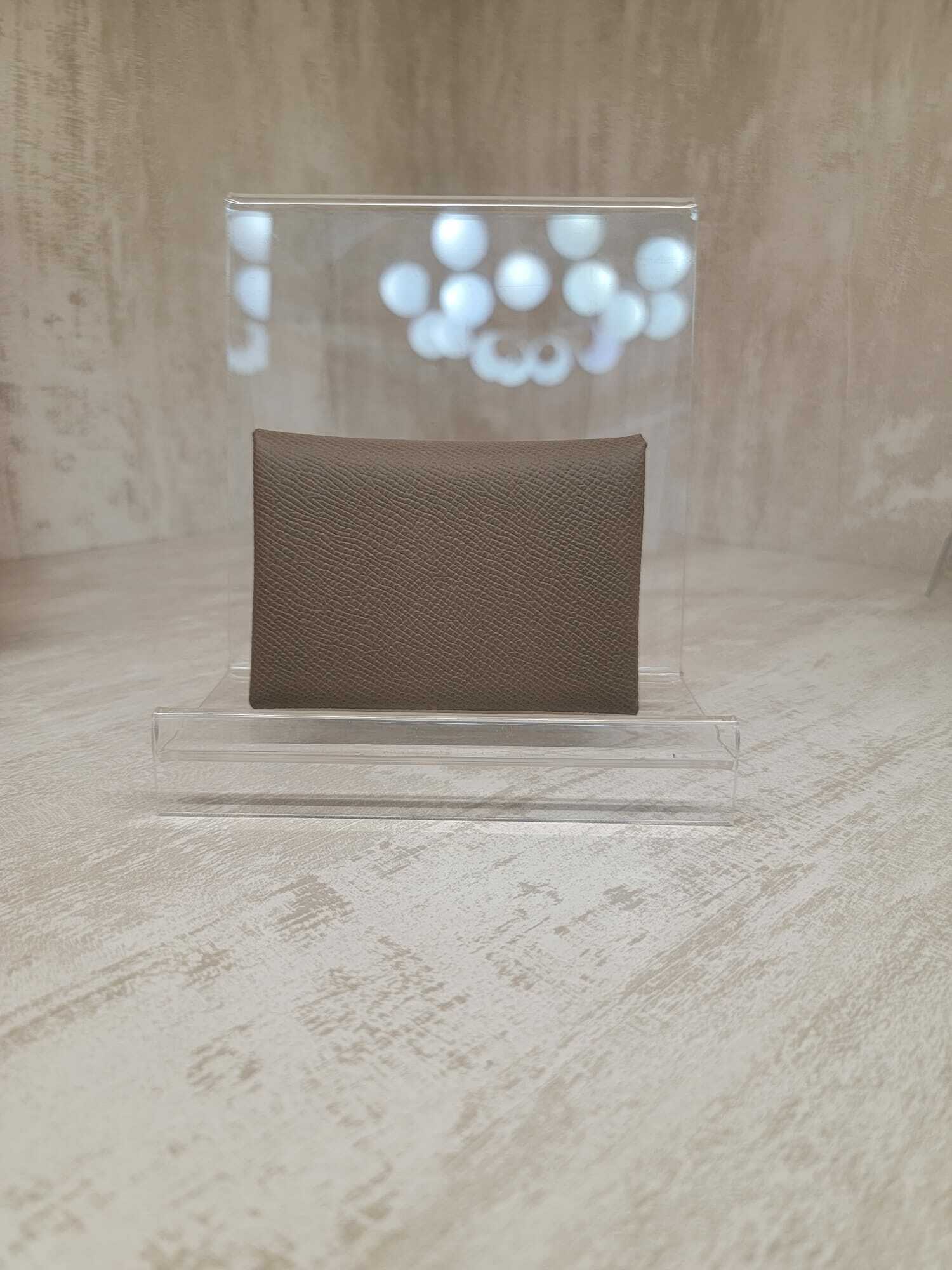 Hermes calvi duo ETOUPE  epsom大象灰