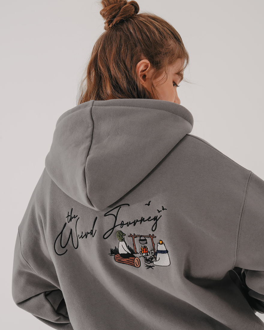 <預購> 韓國WV PROJECT 2021SS電繡野營刷毛帽T