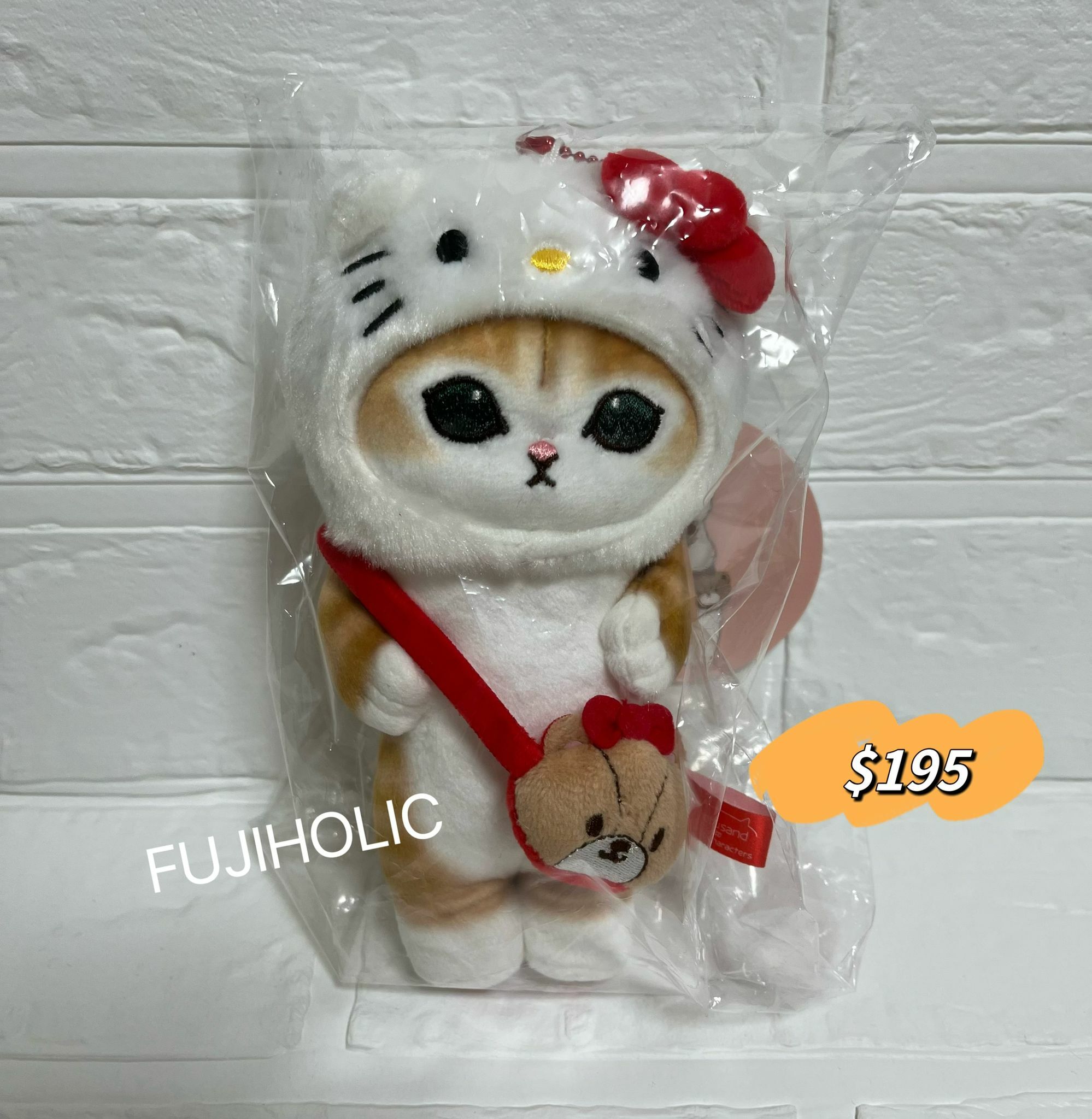 Mofusand x Sanrio Hello Kitty吊飾公仔