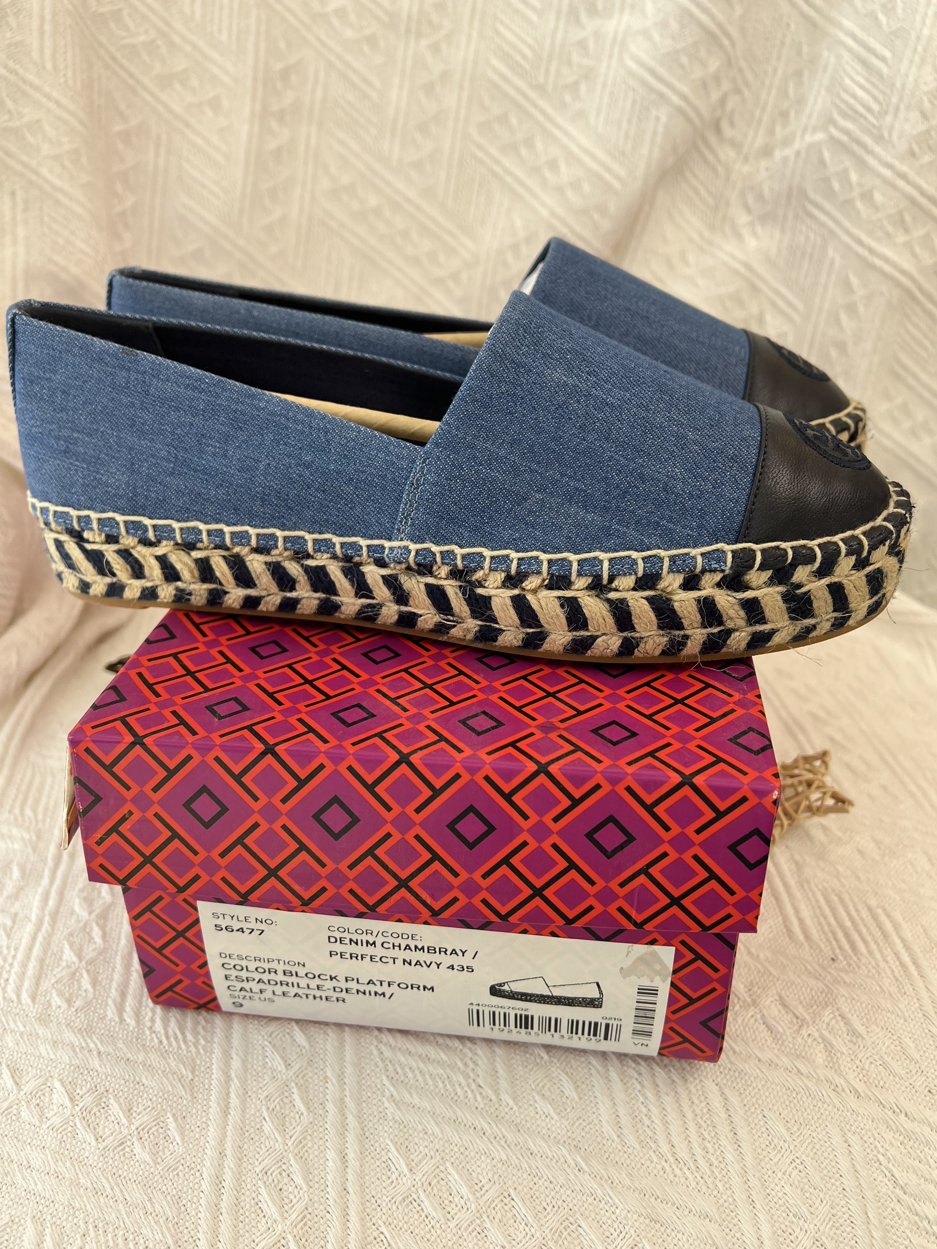 Tory Burch Colorblock Platform Espadrilles