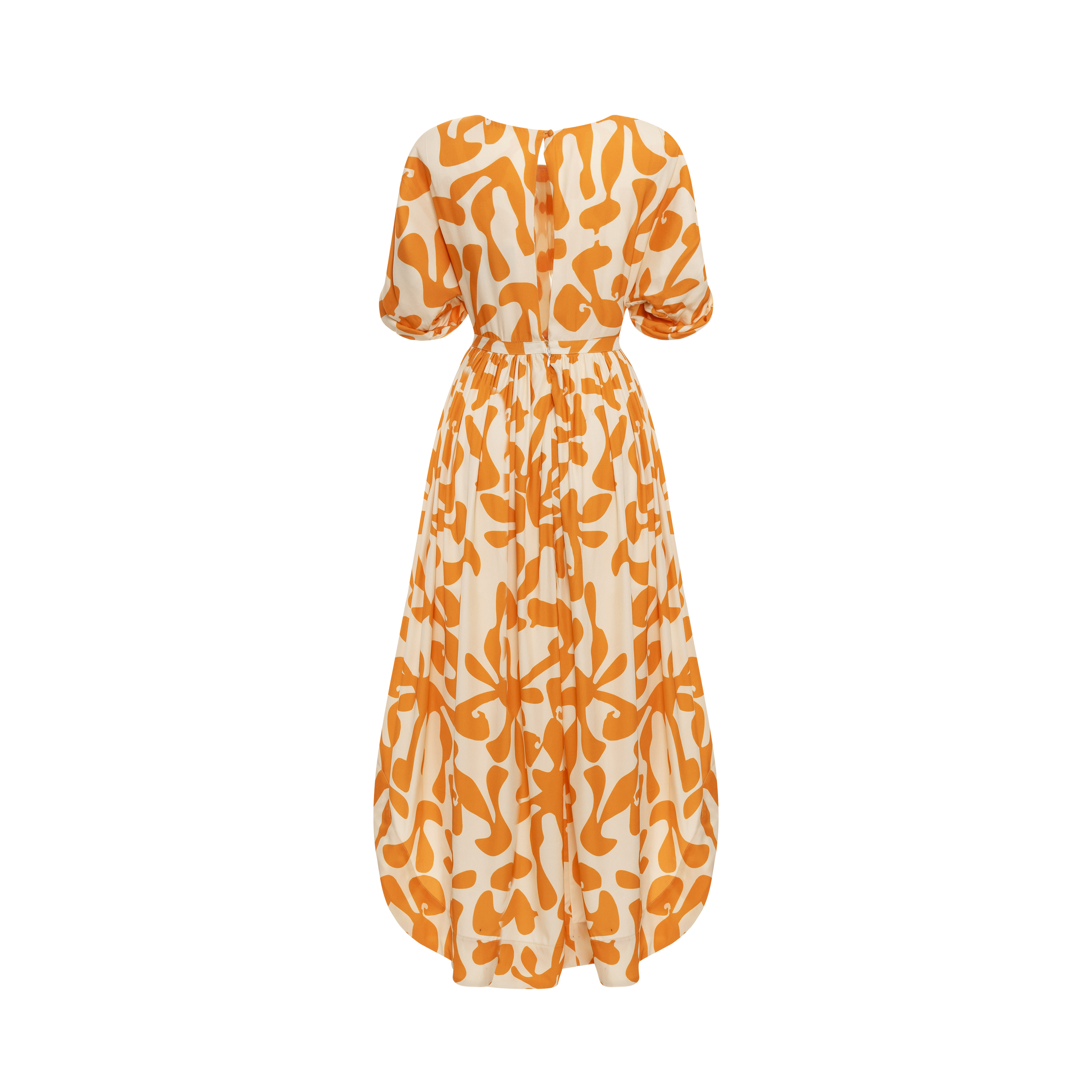 Agua Bendita - 幾何圖騰高腰長洋裝