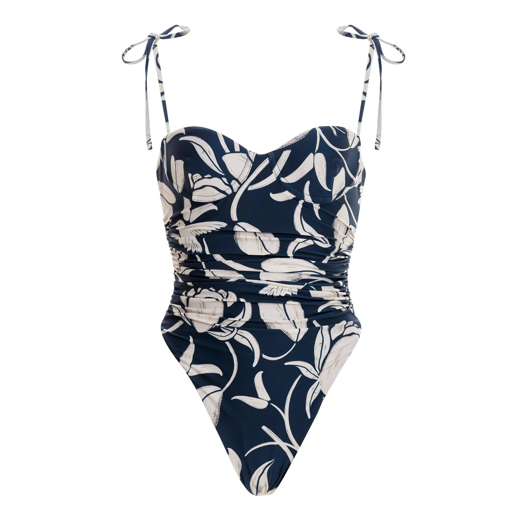 Agua Bendita - 植物圖騰連身泳衣