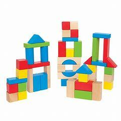 Hape Maple Wood Kids Building Blocks, E0409