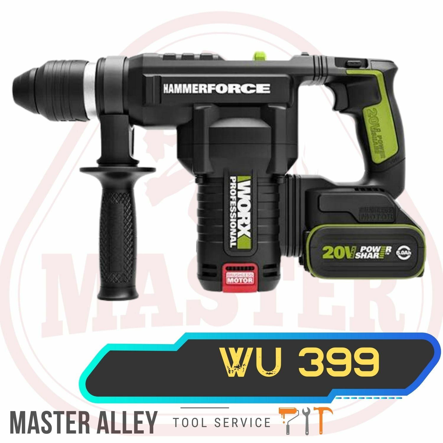 WORX威克士 WU399 無碳鋰電油壓鑽 399 (訂貨需時 , 1-3天)