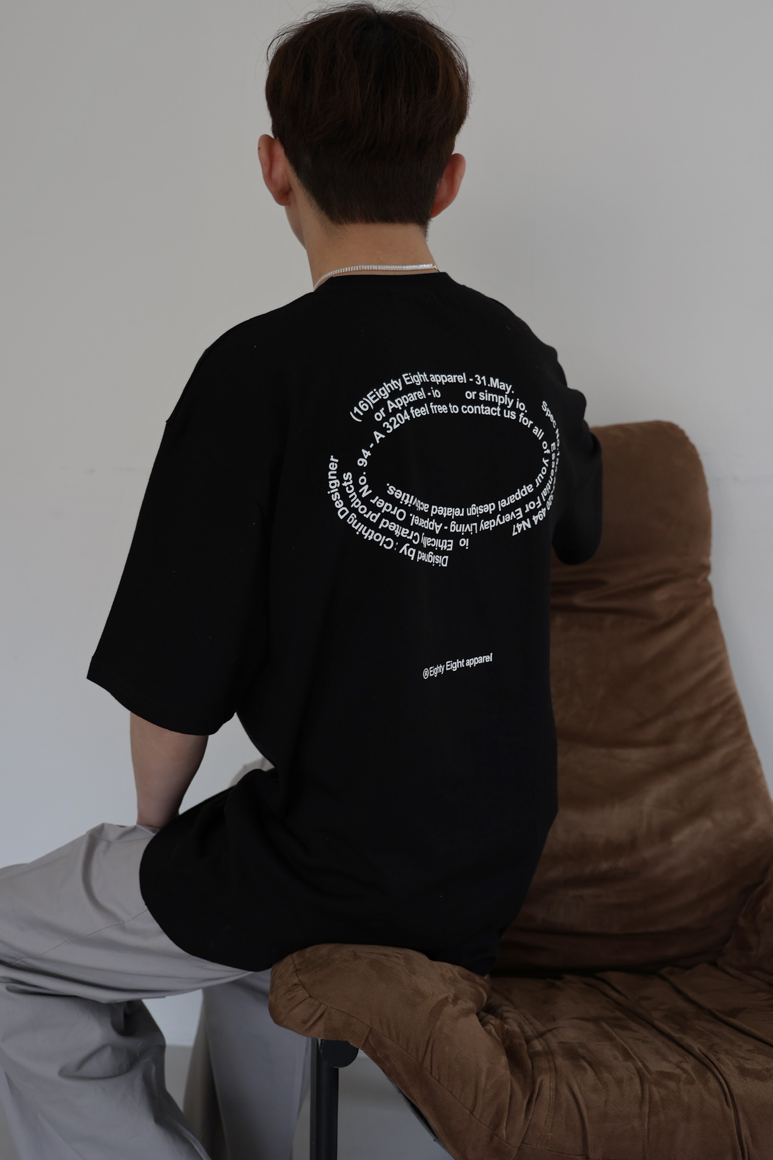 everyday living排列文字T shirt🖤