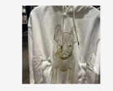 [S] LIFEWORK UNISEX STREET STYLE HOODIE,PATTERN WHITE, LW225HD09090 [FINAL SALE] (SLW194)