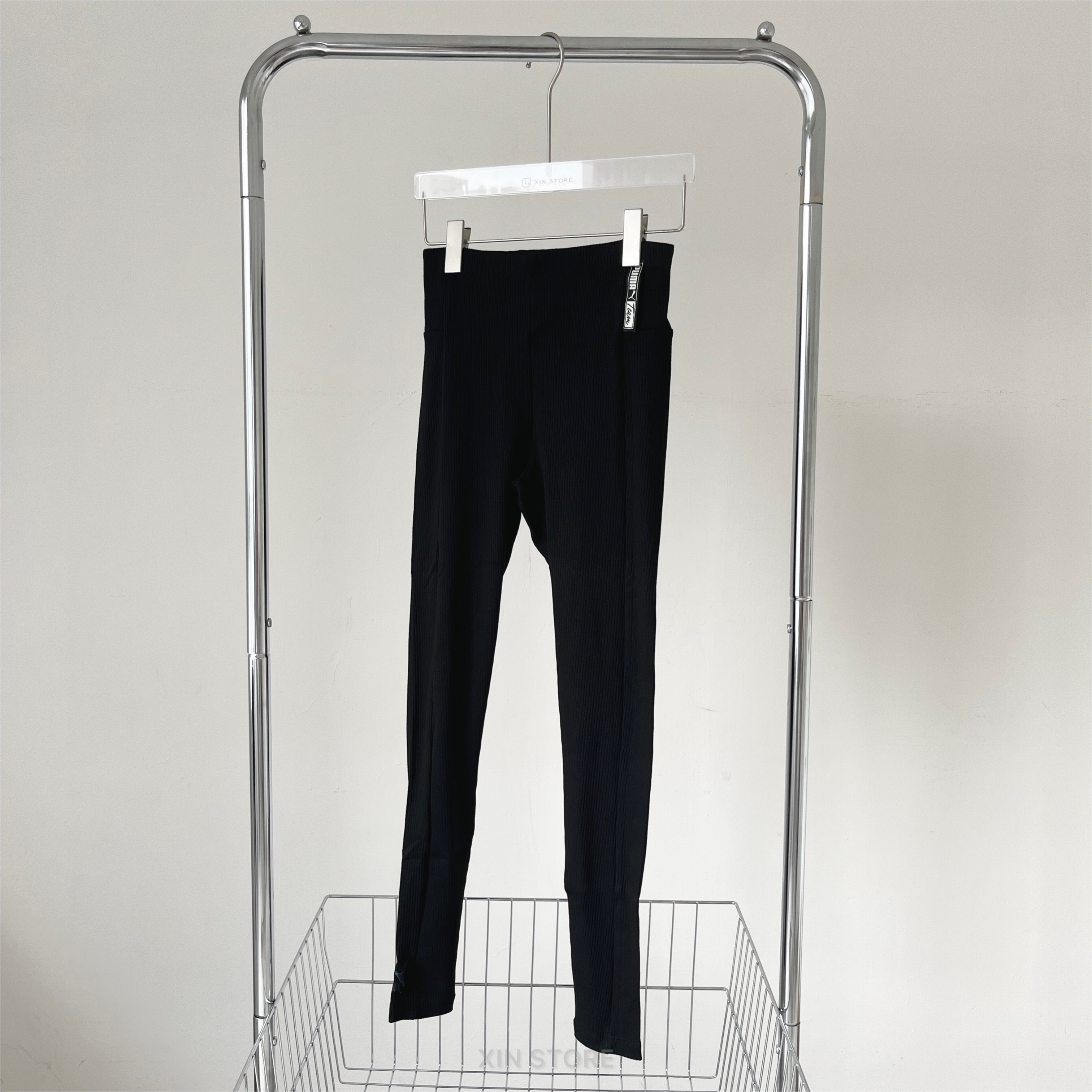 【XIN 零碼出清】Puma 緊身褲 長褲 羅紋 刺繡 內搭褲 Jolin 蔡依林同款 黑