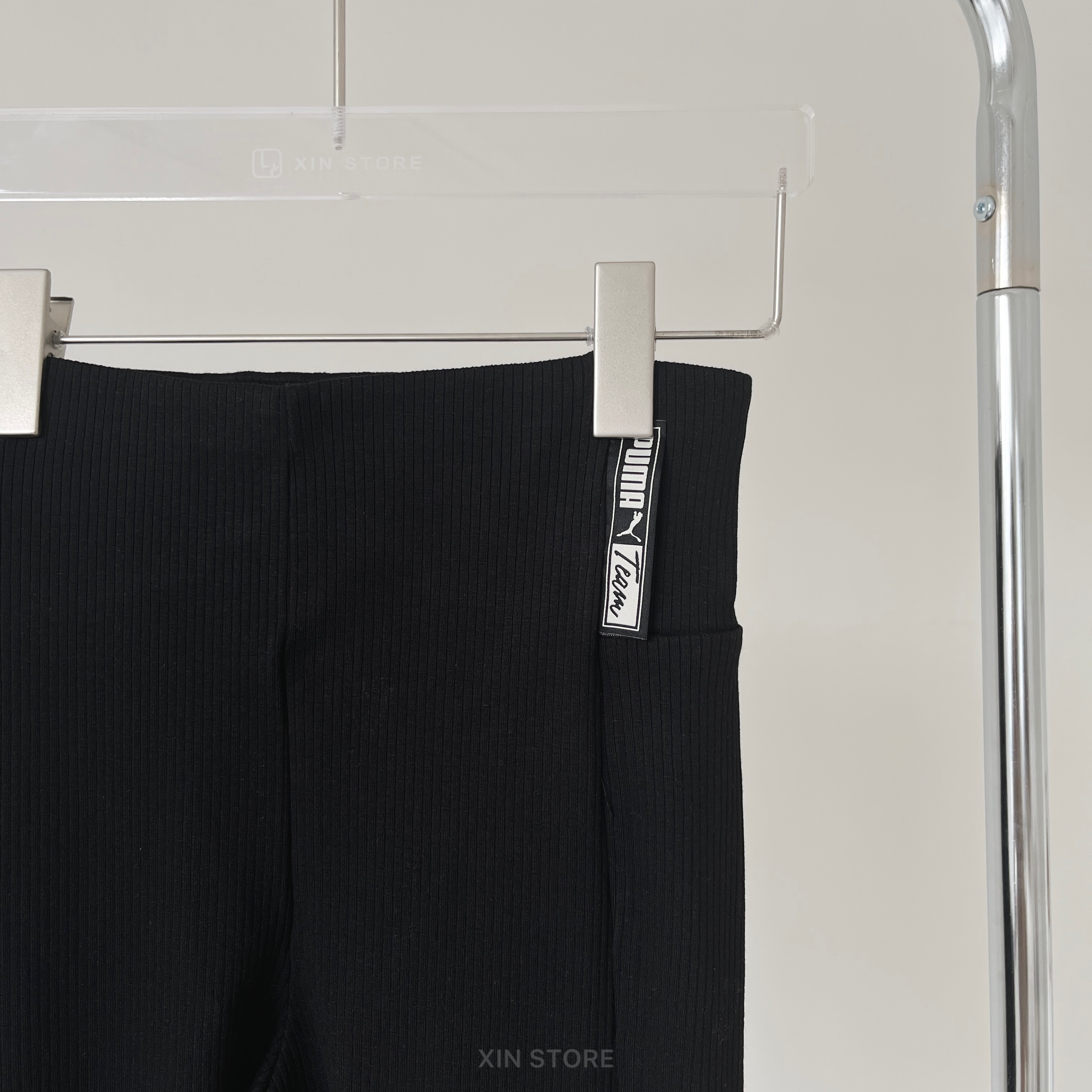 【XIN 零碼出清】Puma 緊身褲 長褲 羅紋 刺繡 內搭褲 Jolin 蔡依林同款 黑