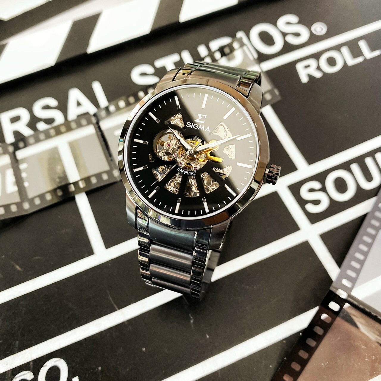 【SIGMA】黑潮簍空機械錶 1739M-B  42mm 現代鐘錶