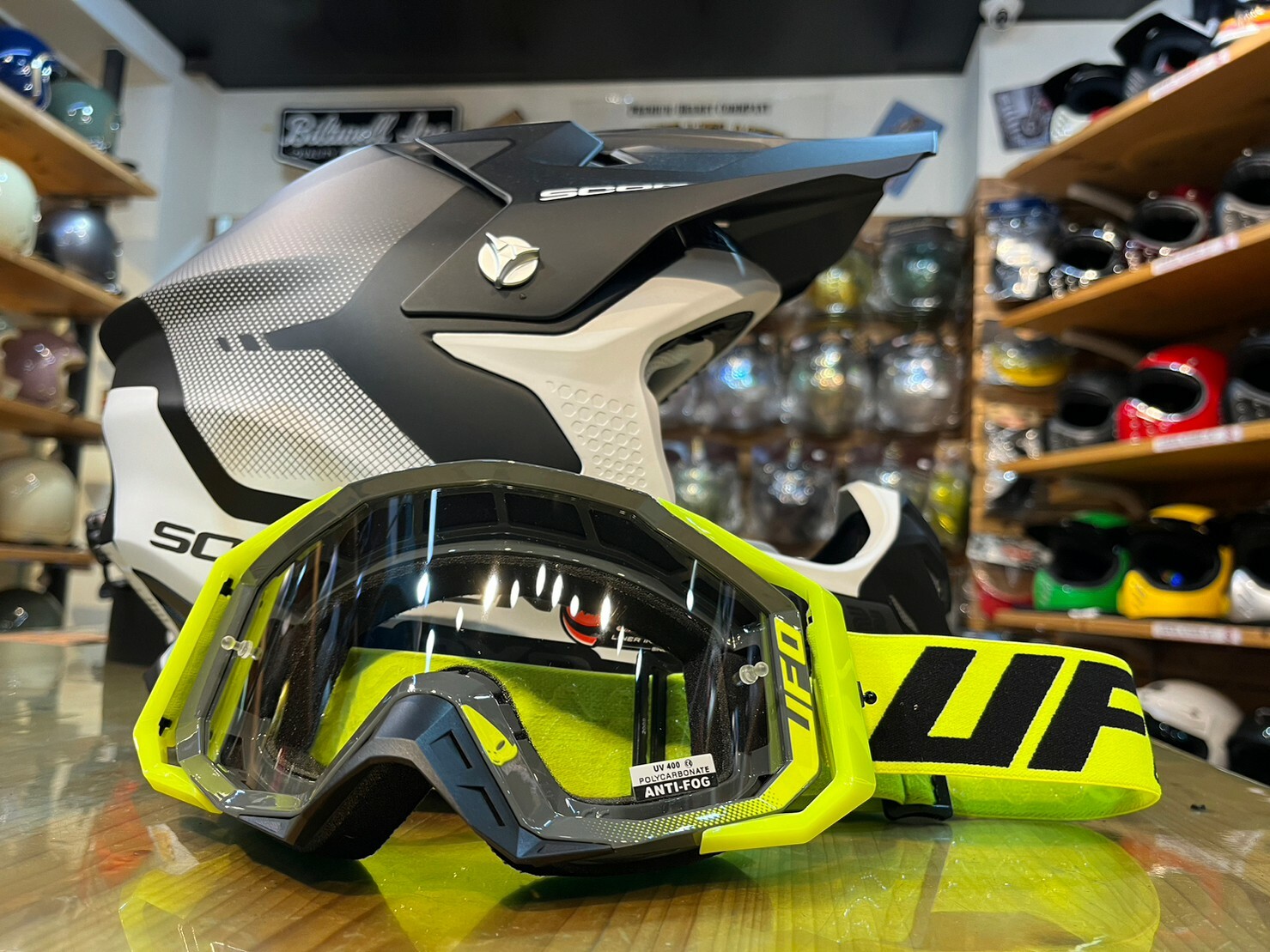 UFO MOTOCROSS MYSTIC GOGGLES 黑螢光黃 越野風鏡 風鏡