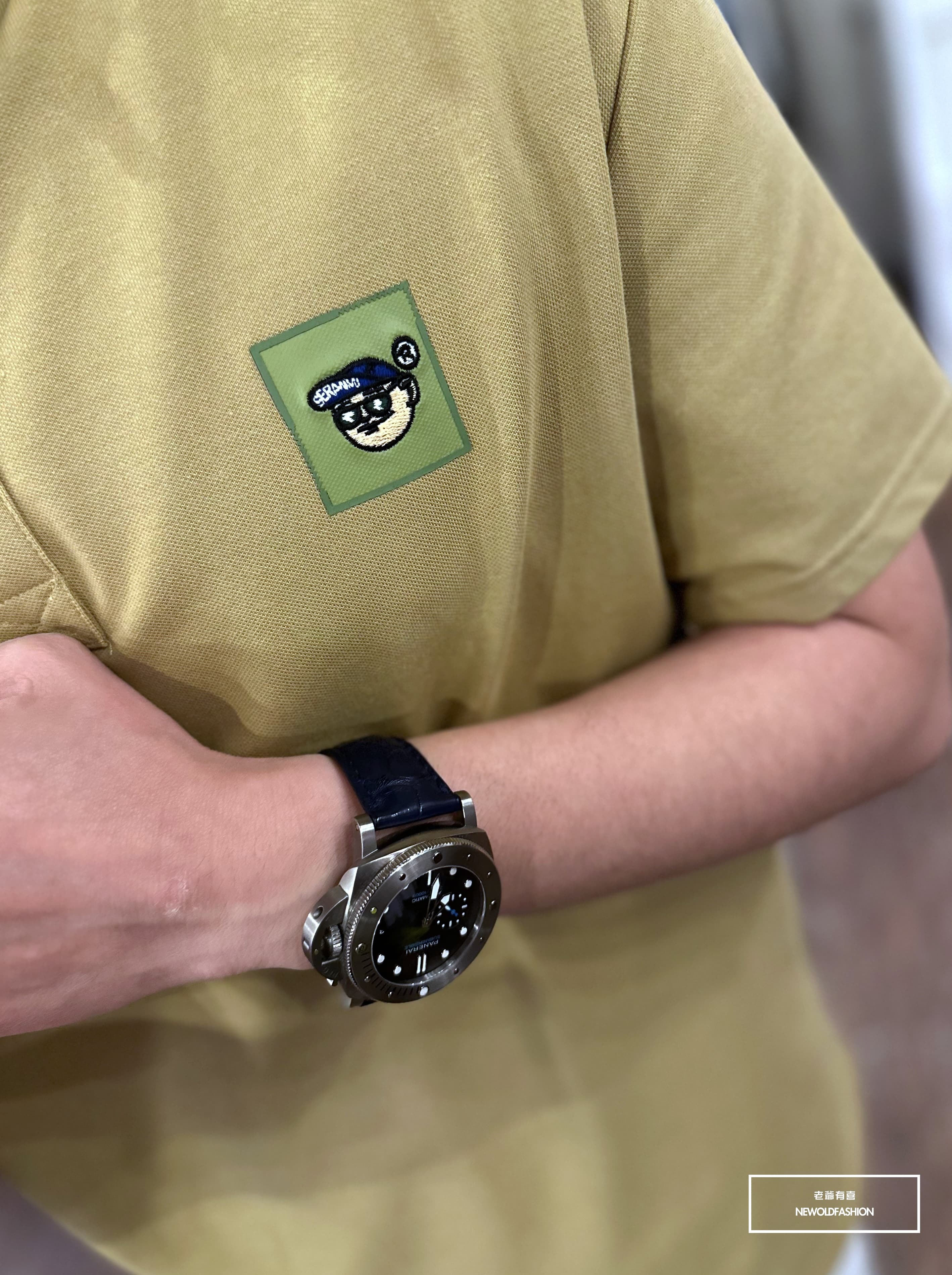 『新品上市』重磅刺繡墨鏡人POLO衫(NOF2303C10005)-卡其