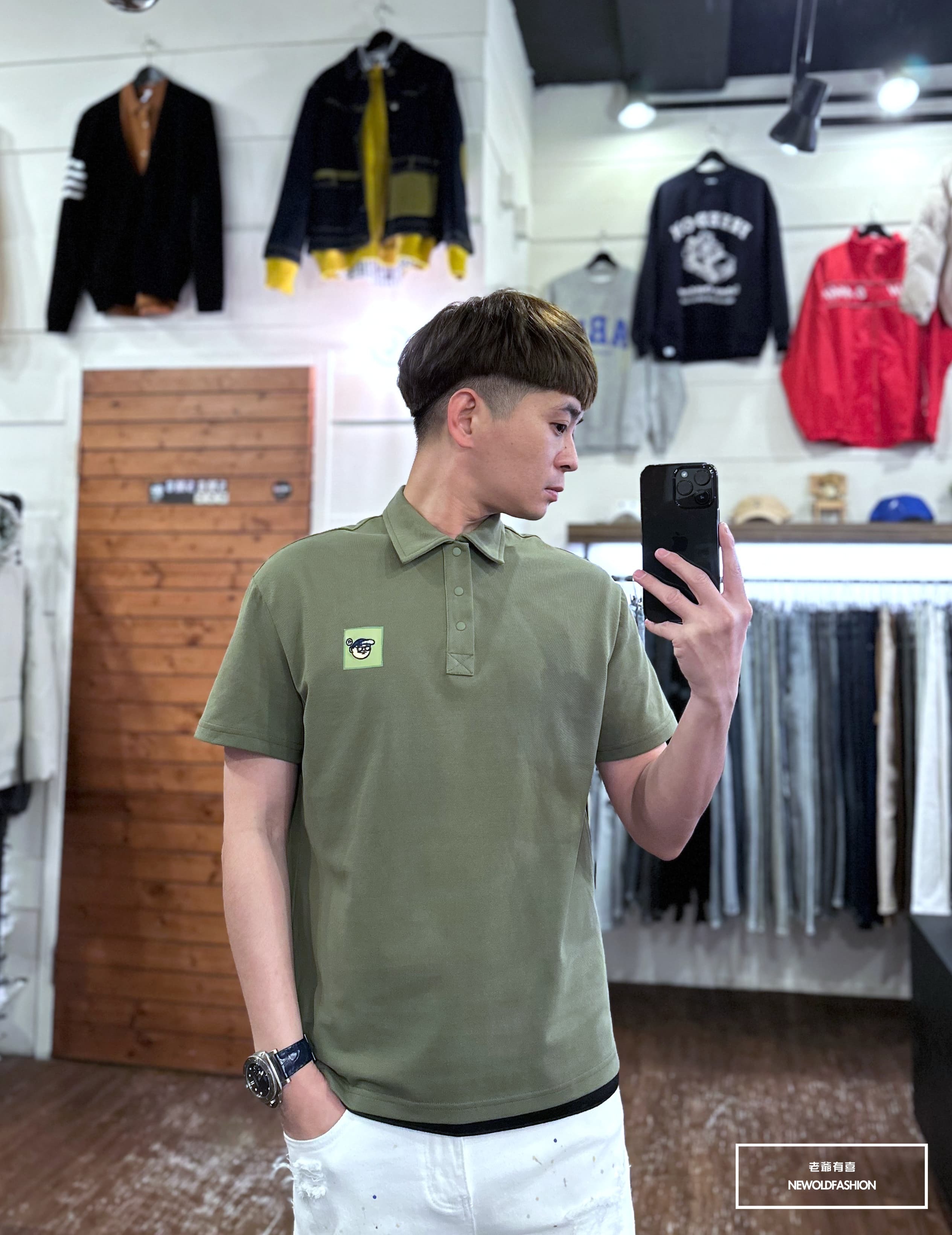 『新品上市』重磅刺繡墨鏡人POLO衫(NOF2303C10005)-綠