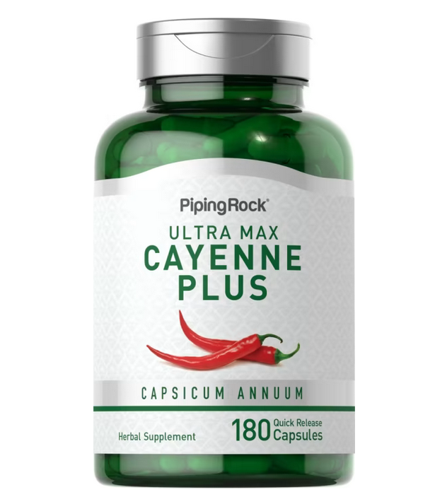 【Piping Rock】Cayenne 卡宴辣椒 生薑 山楂 180顆