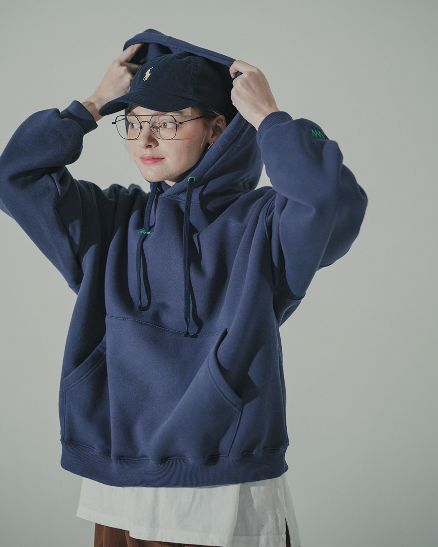 <預購> 韓國WV PROJECT 電繡招牌小LOGO刷毛帽T