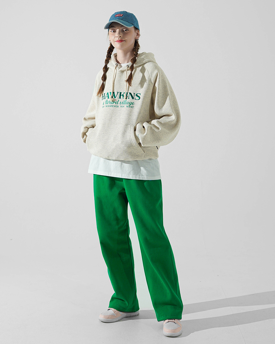 <預購>  韓國WV PROJECT 電繡霍金斯高磅刷毛帽T