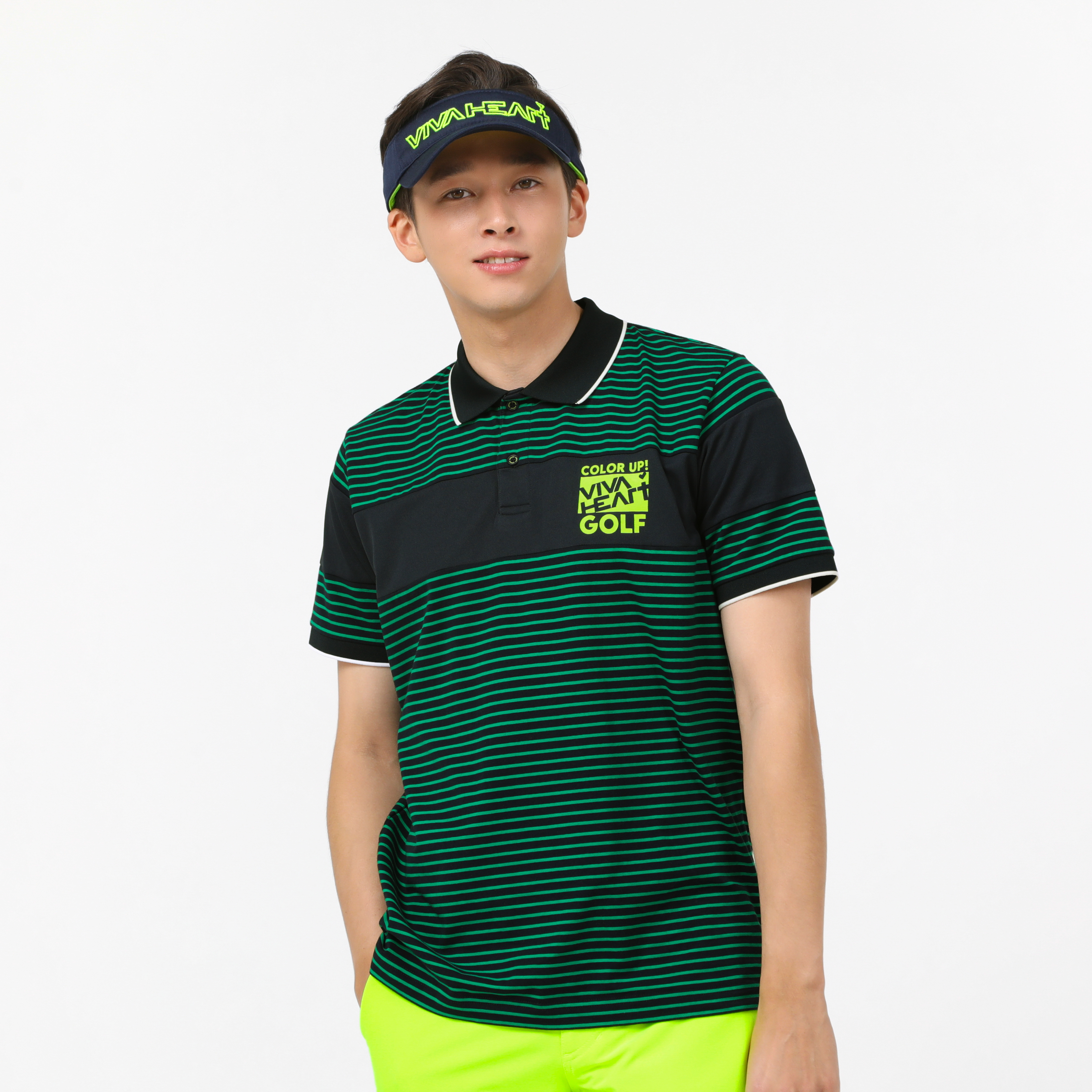 男士 條紋短袖POLO衫