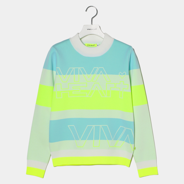 女士 亮色線條針織衫