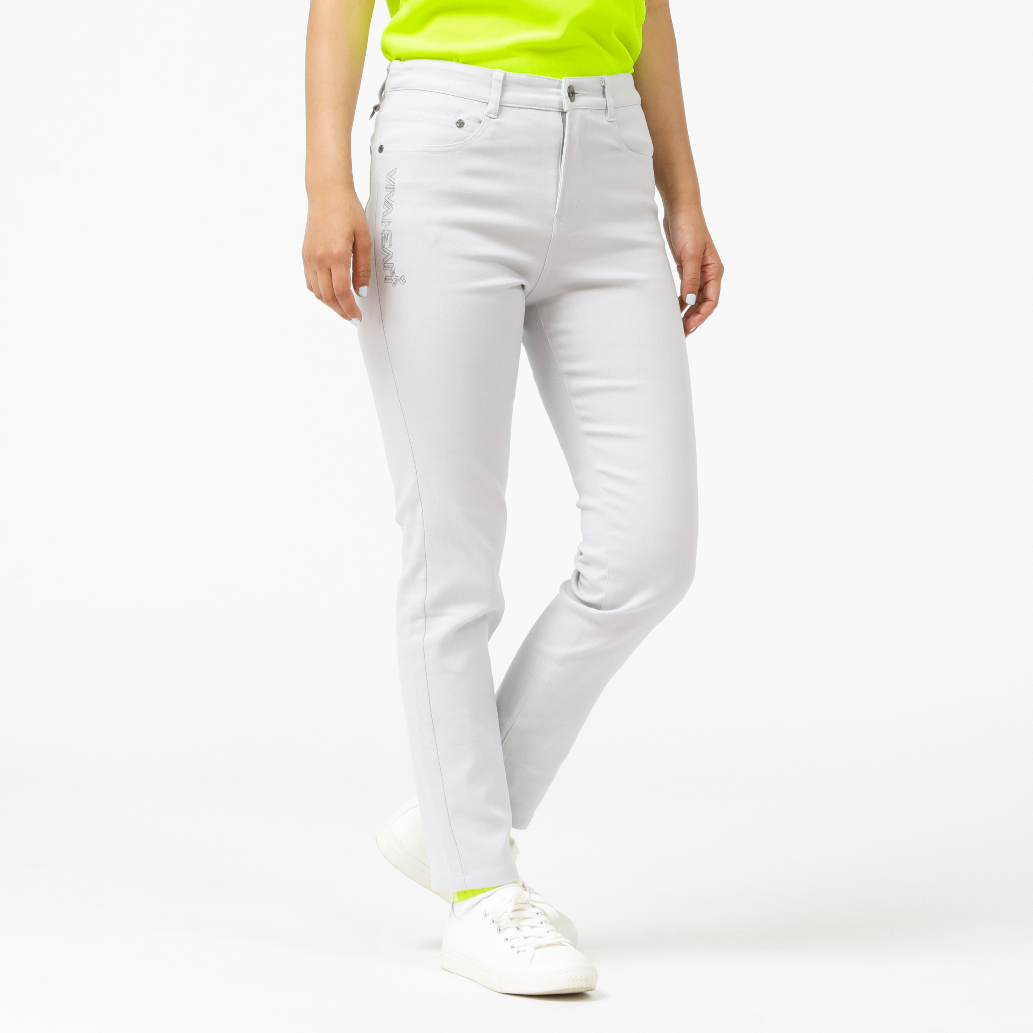 女士 彈力合身長褲