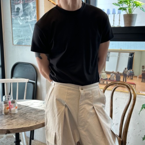 肌肉雙羅紋短袖T恤