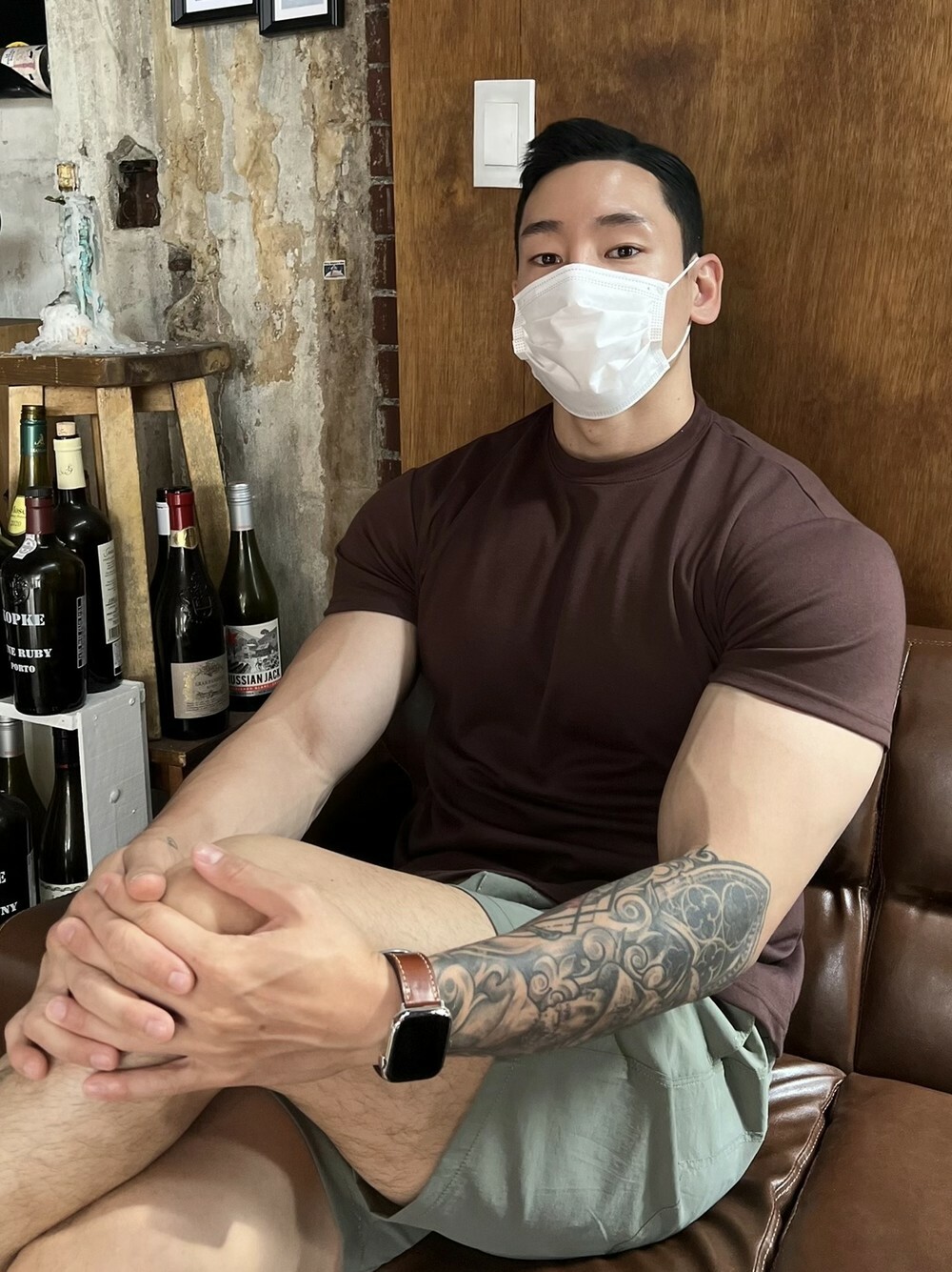 肌肉雙羅紋短袖T恤