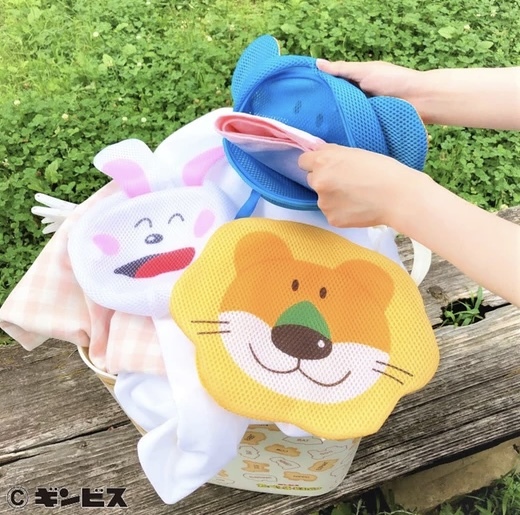 JP 愉快動物餅兔仔網狀洗衣袋 9595