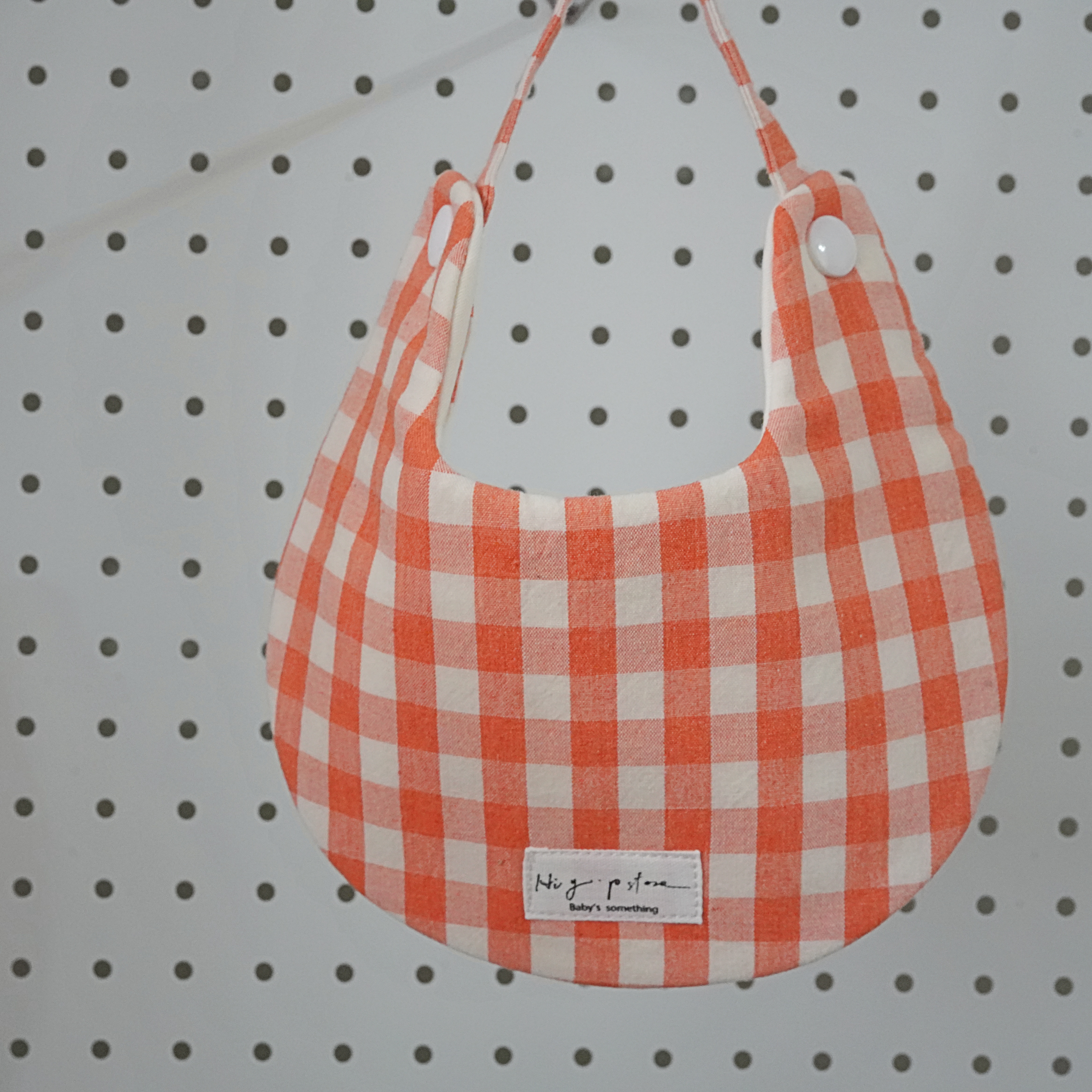Hi Y.P store-手作圍兜-珊瑚橘格