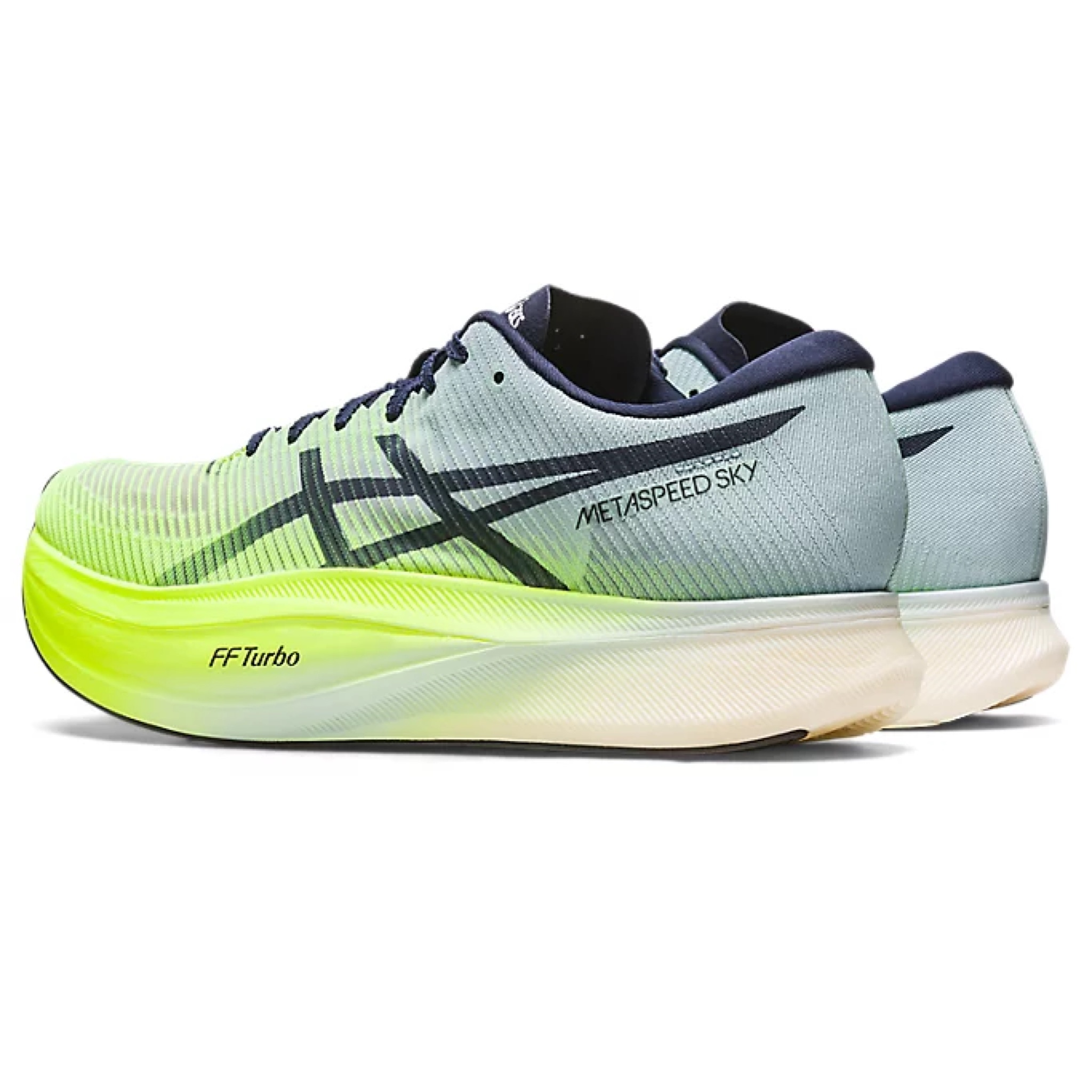 【 日本直送】Asics METASPEED SKY+ 跑步鞋白配黃色22.5cm