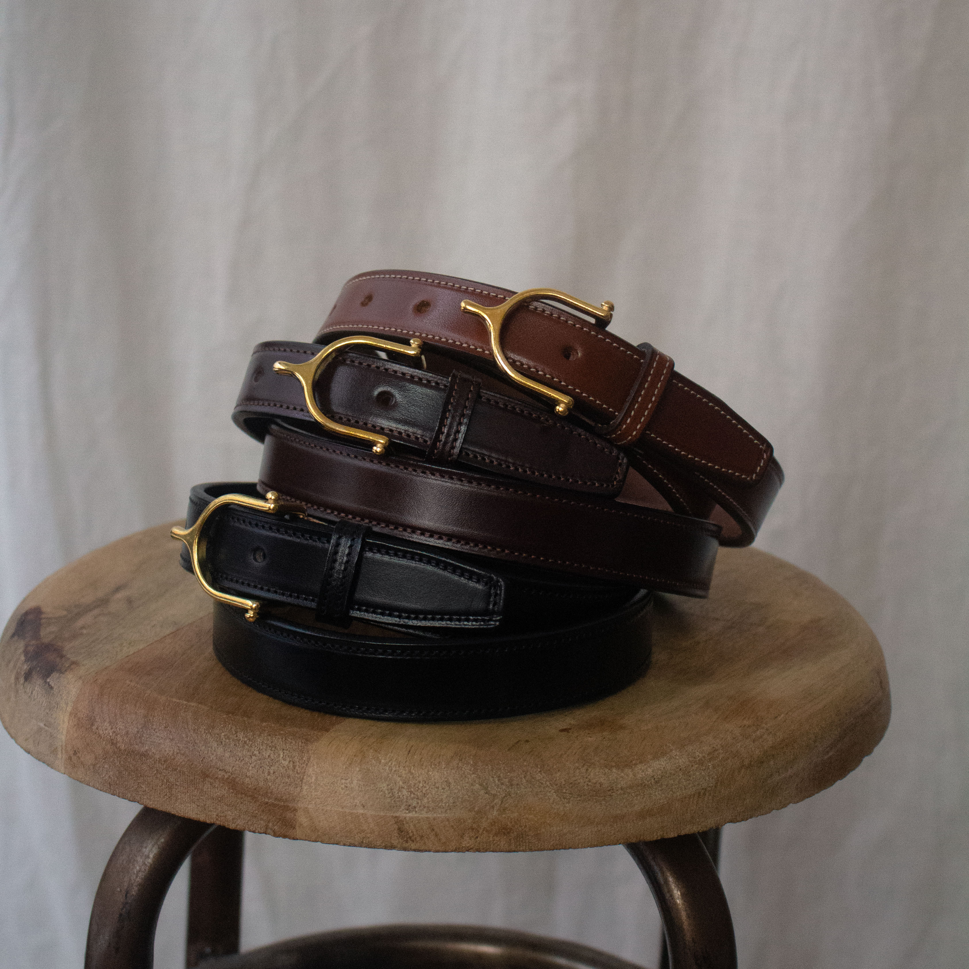 TORY LEATHER SPUR & POINT BELT 美國製 馬刺扣 牛皮 皮帶 腰帶 三色