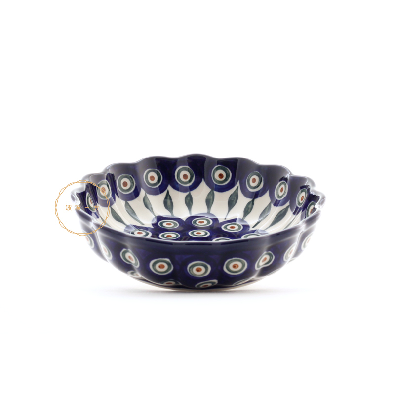 波浪盤-圓-Ø18cm-經典孔雀眼