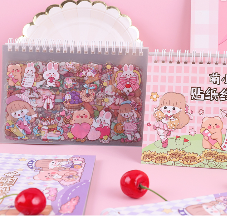 清货 萌小柒系列线圈贴纸本（30张）