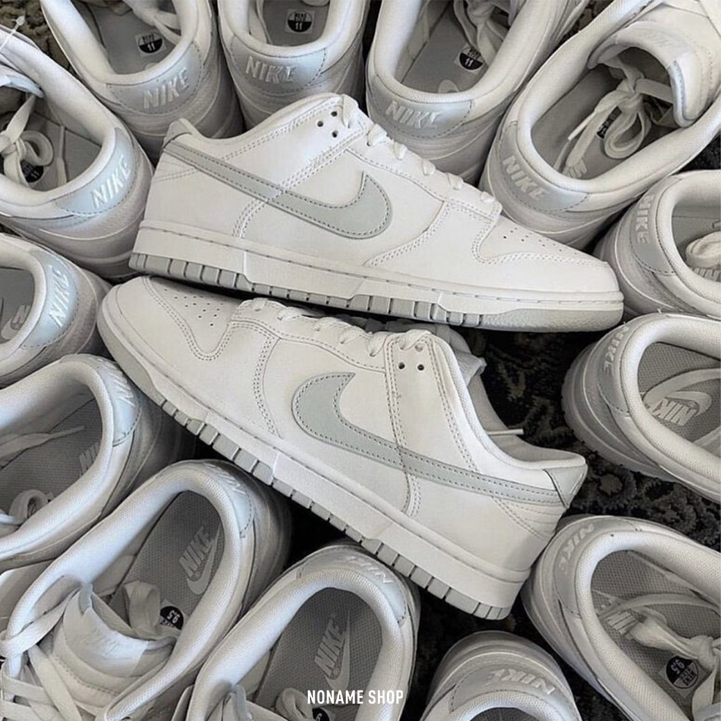 NIKE DUNK Low "White Pure Platinum" 高級灰 (男款)
