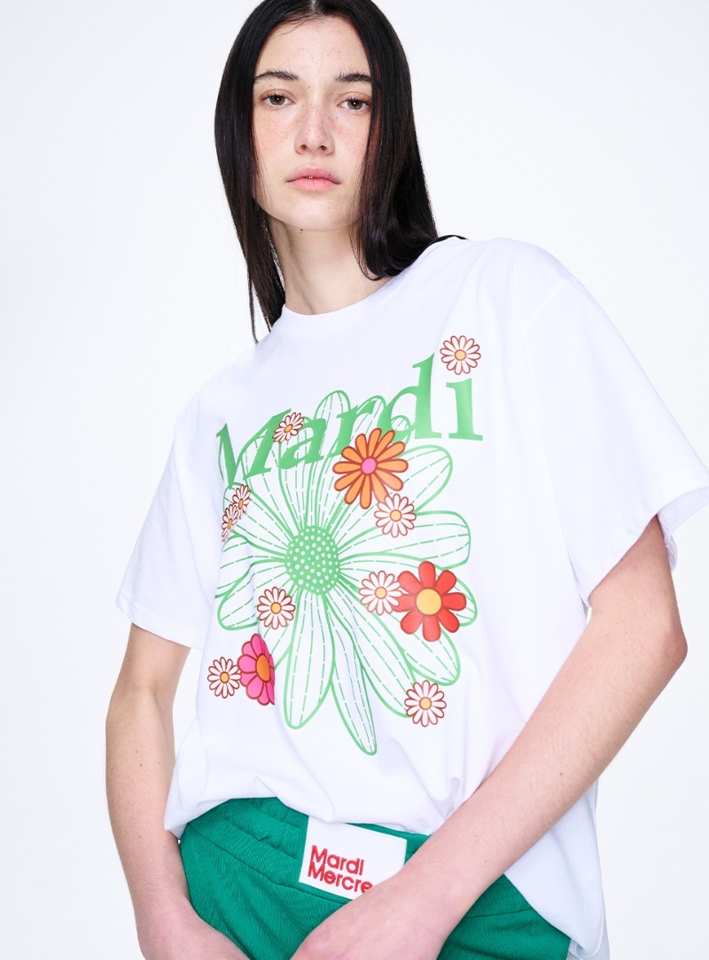 🇰🇷 韓國 Mardi Mercredi 細彩花+大花 T-Shirts（K8 BR836)