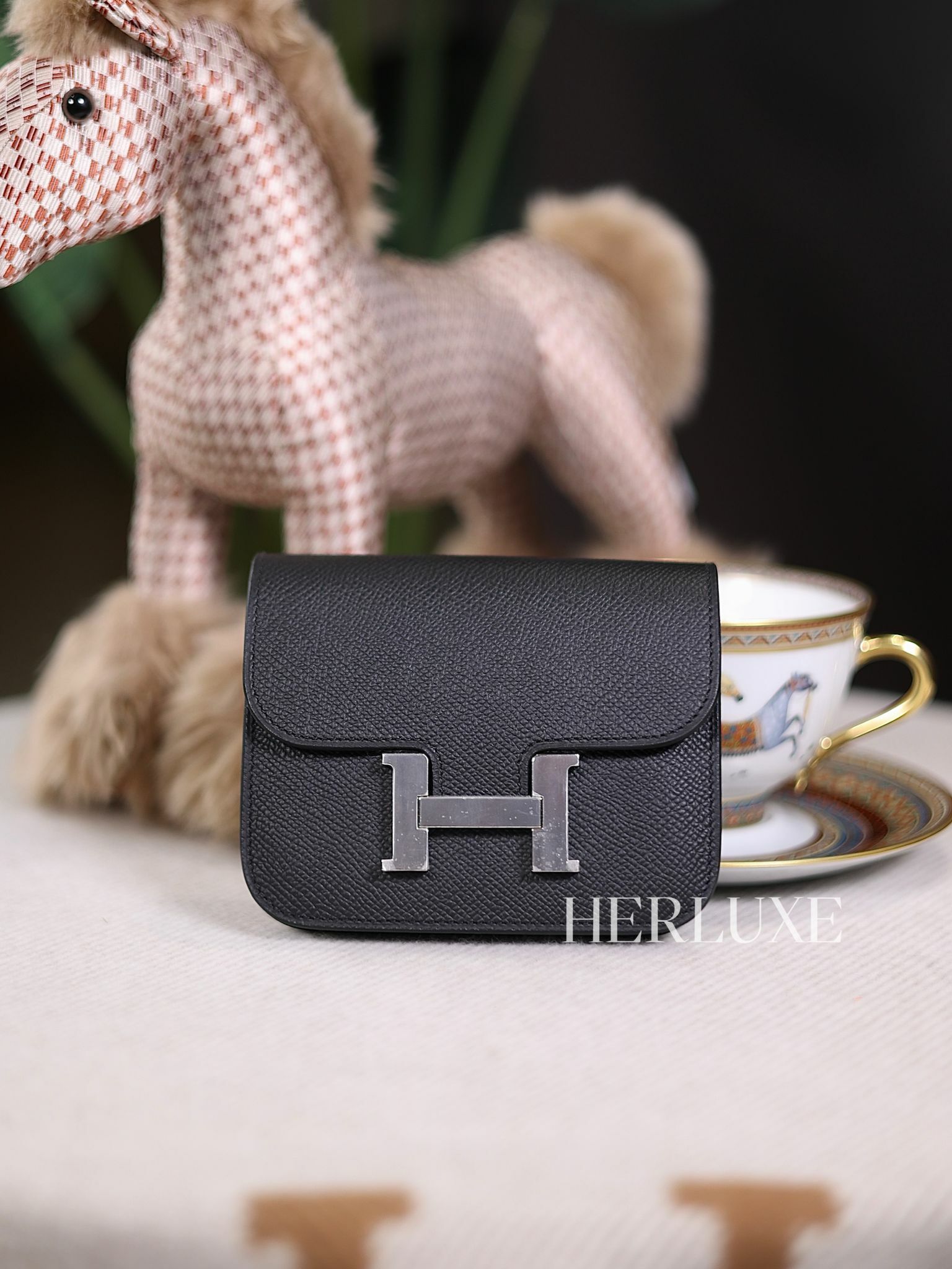 Constance slim 89 noir ck epsom K