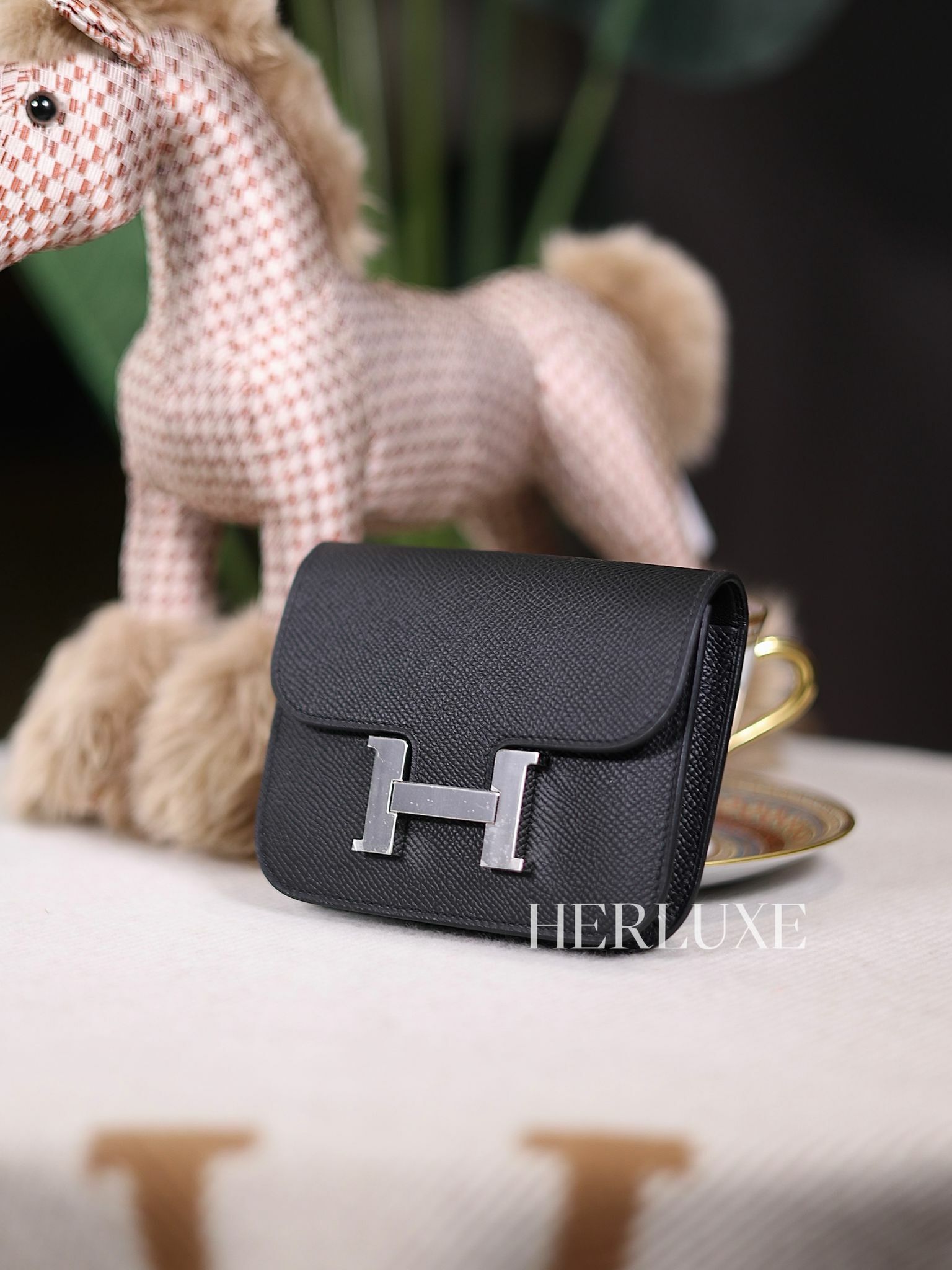 Constance slim 89 noir ck epsom K