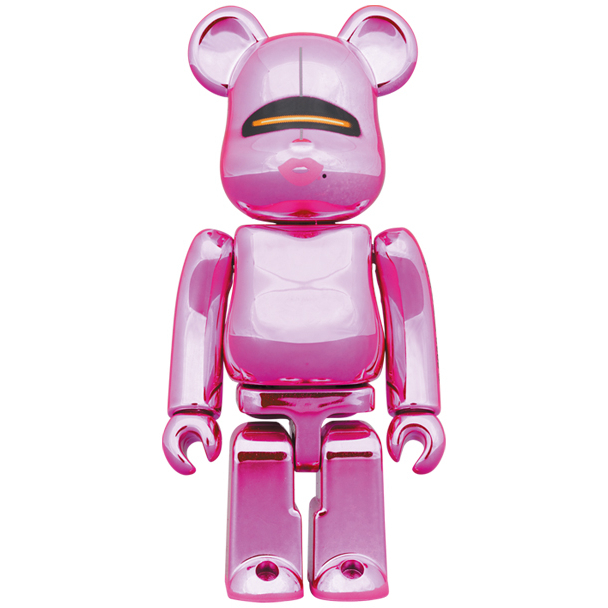 BEETLE BE@RBRICK 2G PINK GOLD 空山基紅脣SORAYAMA 庫柏力克熊400%