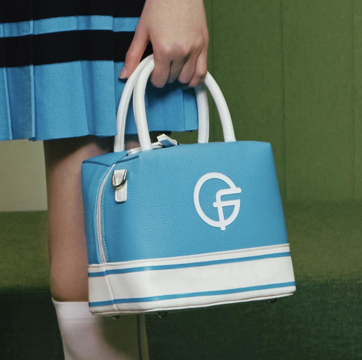 女款 M302 韓國正品FanTom同步/韓風高球拼色logo托特包/高球品牌時尚包/高爾夫球時尚配件