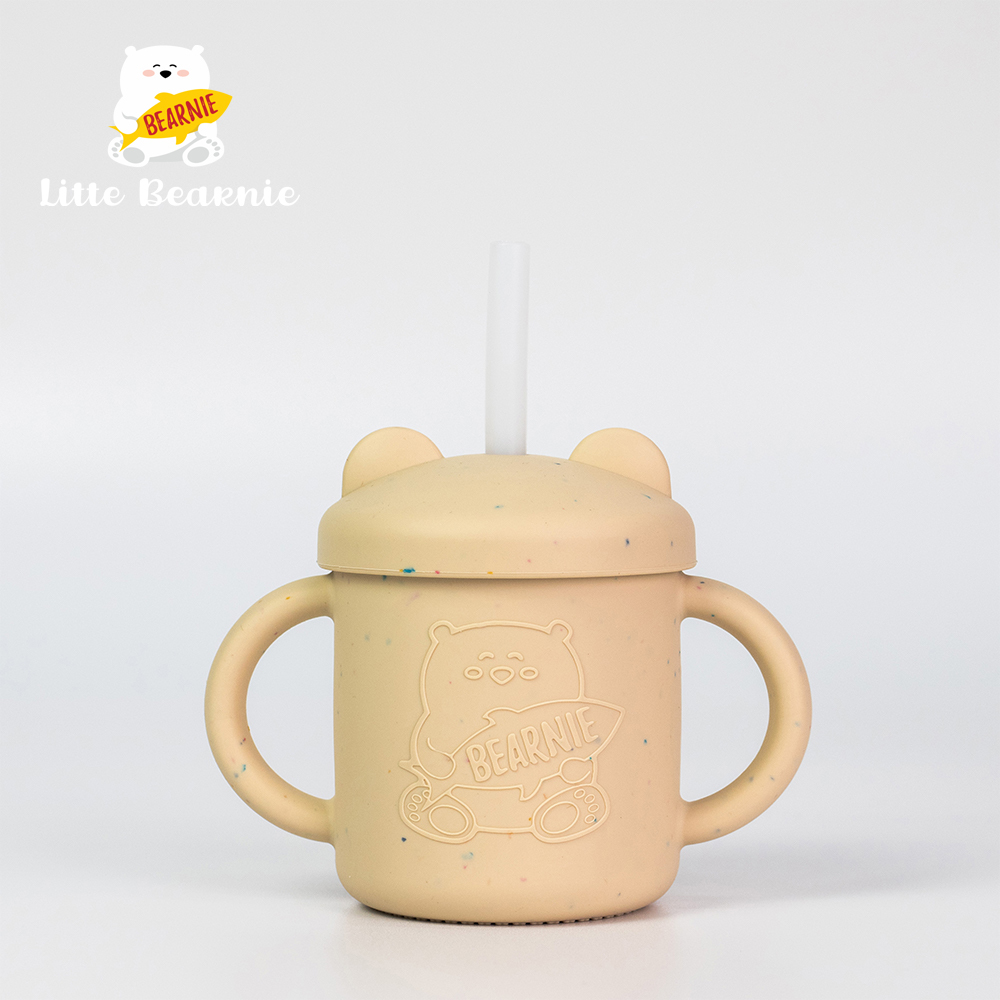 熊杯杯兩用學習杯【多款】-新加坡Little Bearnie 小貝尼兒童矽膠餐具